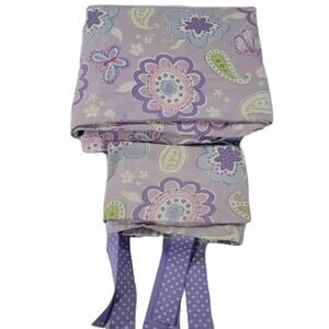 Pottery Barn Kids Purple Butterfly Samantha Full Queen Duvet Cover + 1 Sham